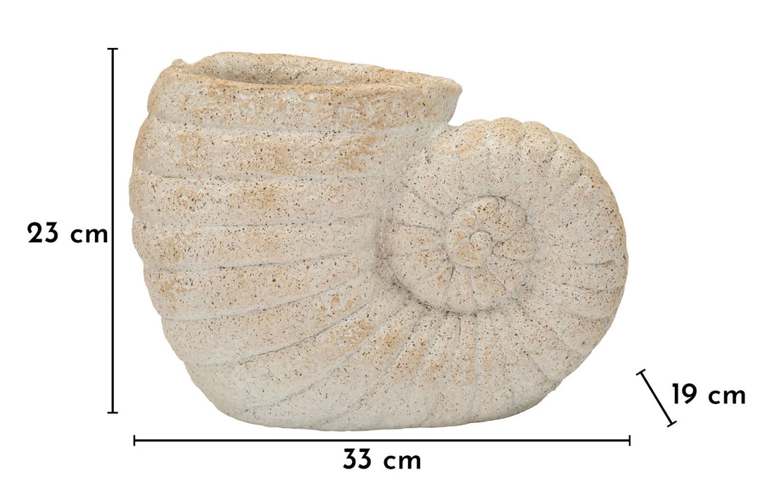 Mauro Ferretti Shell Sand A dekorativ vas 33 cm - sand