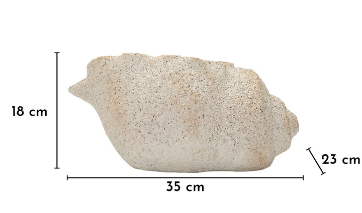 Mauro Ferretti Shell Sand B dekorativ vas 35 cm - sand