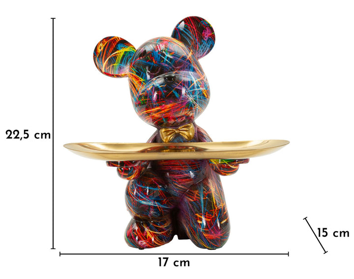 Mauro Ferretti Dog Psyco dekorationsbricka 22,5 cm