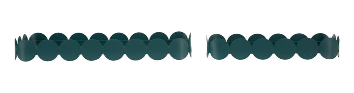 Saturn rektangulärt dekorationsfat teal detalj