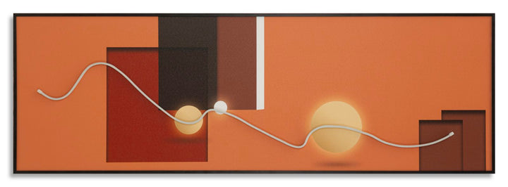 Mauro Ferretti Abstract LED-tavla 150 × 50 cm - multicolor