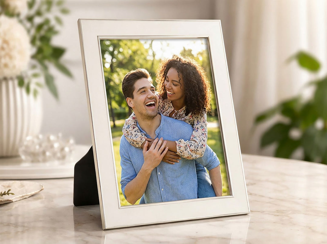 Mauro Ferretti Molly White fotoram 20 × 25 cm - vit/silver