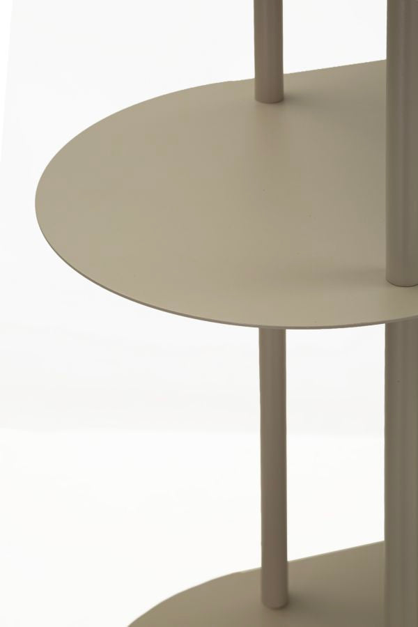 Mauro Ferretti Saturn bokhylla 118 × 139 cm - duvgrå