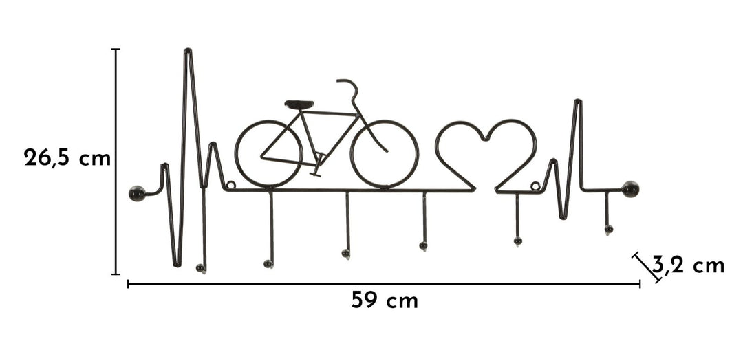 Mauro Ferretti Bicycle vägghängare 59 cm - svart