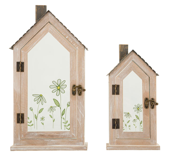 Mauro Ferretti Flower lyktor 2-pack i härdat glas