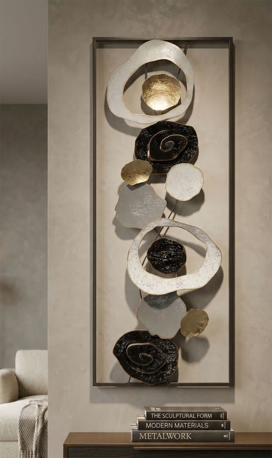 Mauro Ferretti Dixy abstrakt 3D-väggpanel 28,5 × 74 cm