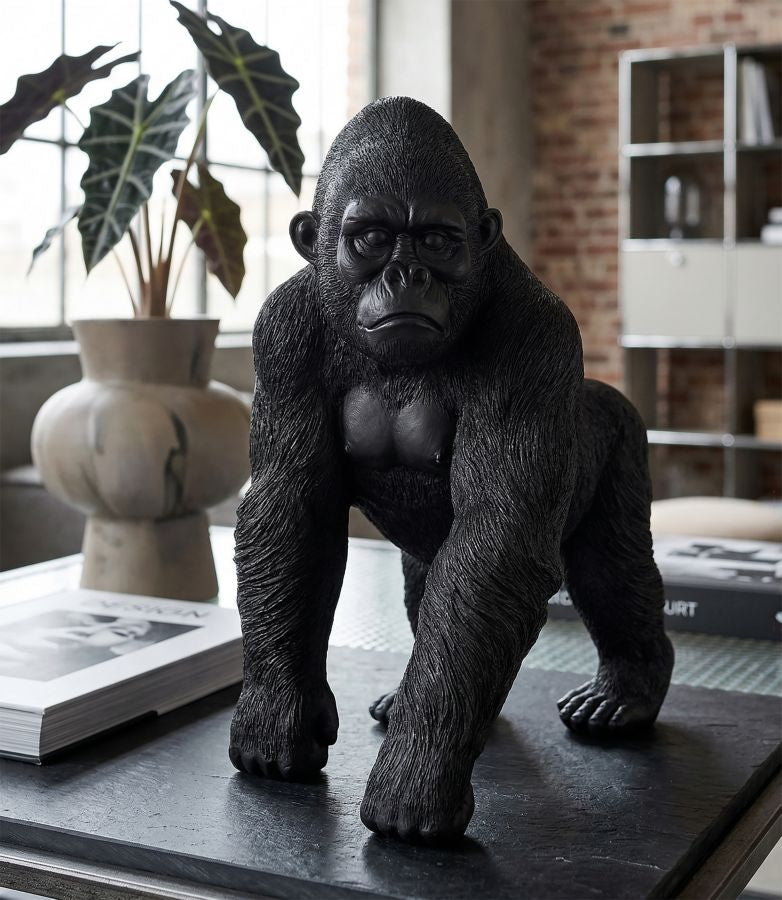Mauro Ferretti Black Gorilla skulptur 37,5 cm