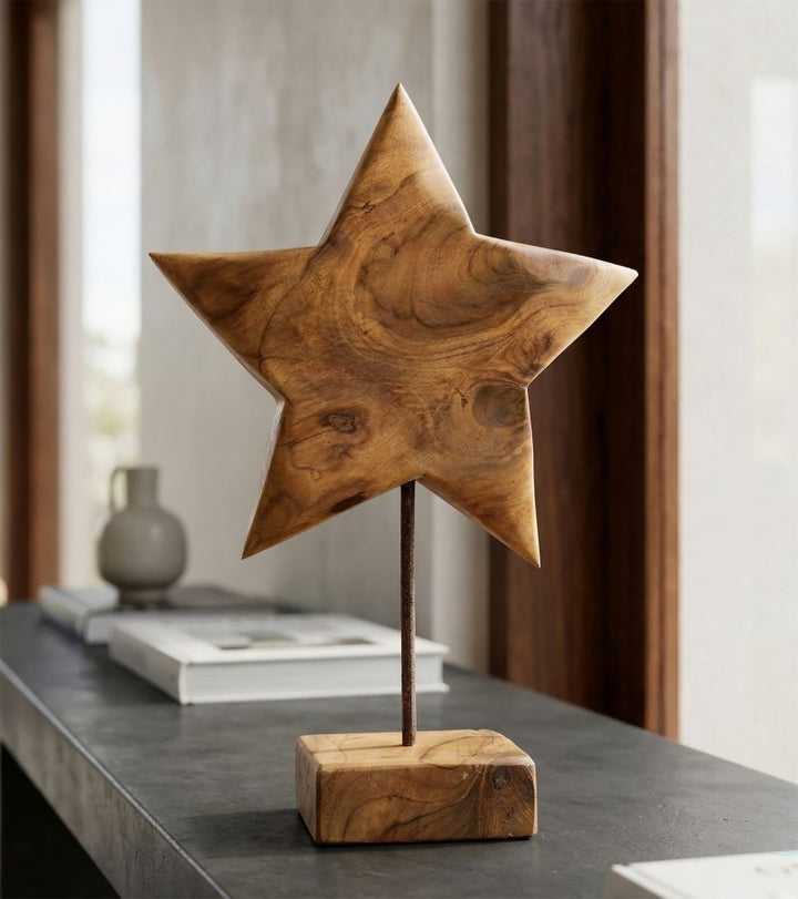 Mauro Ferretti Star skulptur i teak