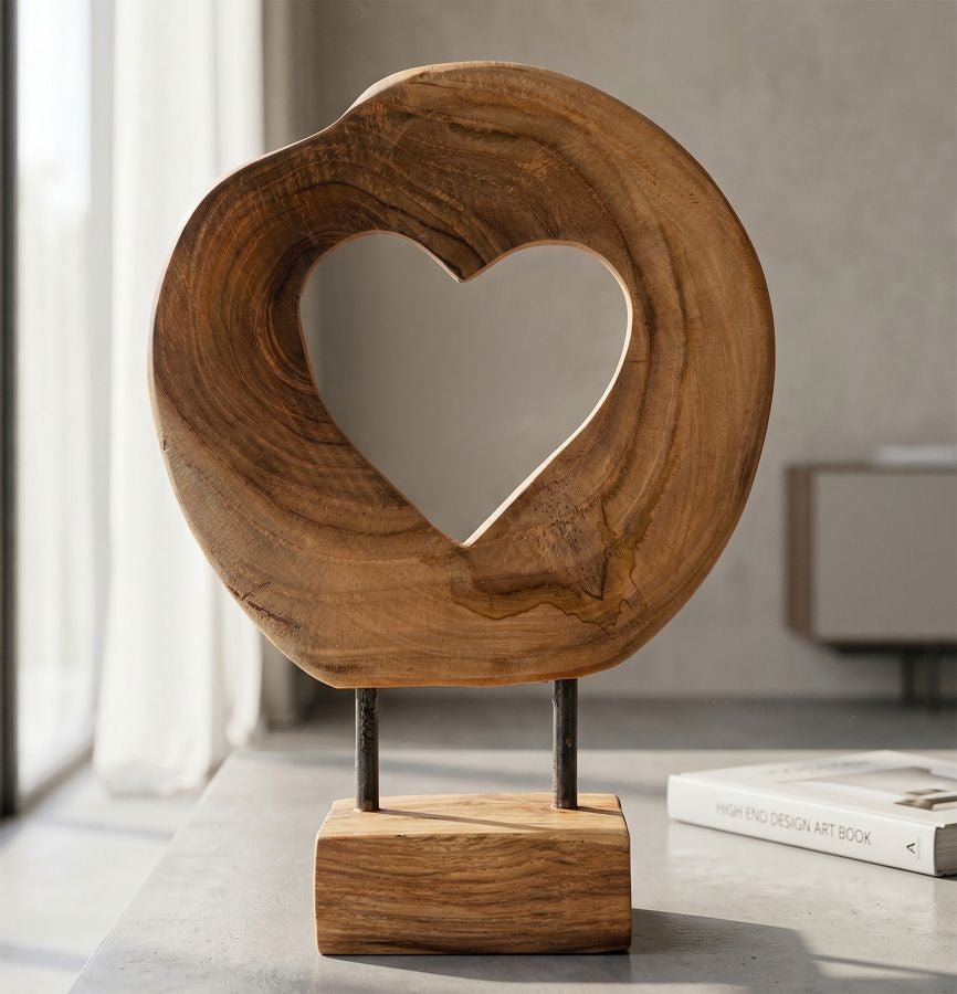 Hasi skulptur i teak 20 x 10 x 28 cm – bild 8