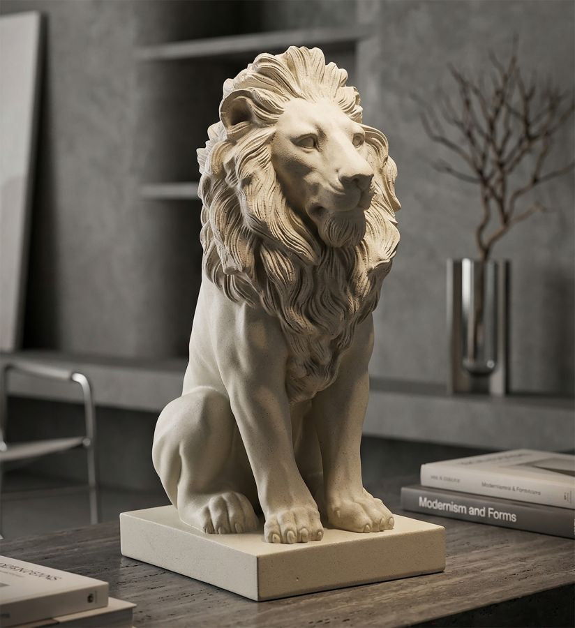 Mauro Ferretti Lion Stons lejonfigur 40 cm