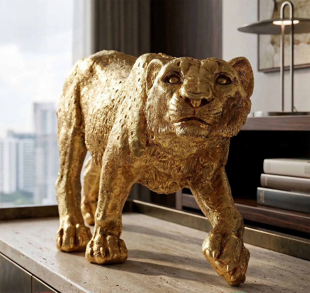 Mauro Ferretti Leopard Shant leopardfigur 89 cm