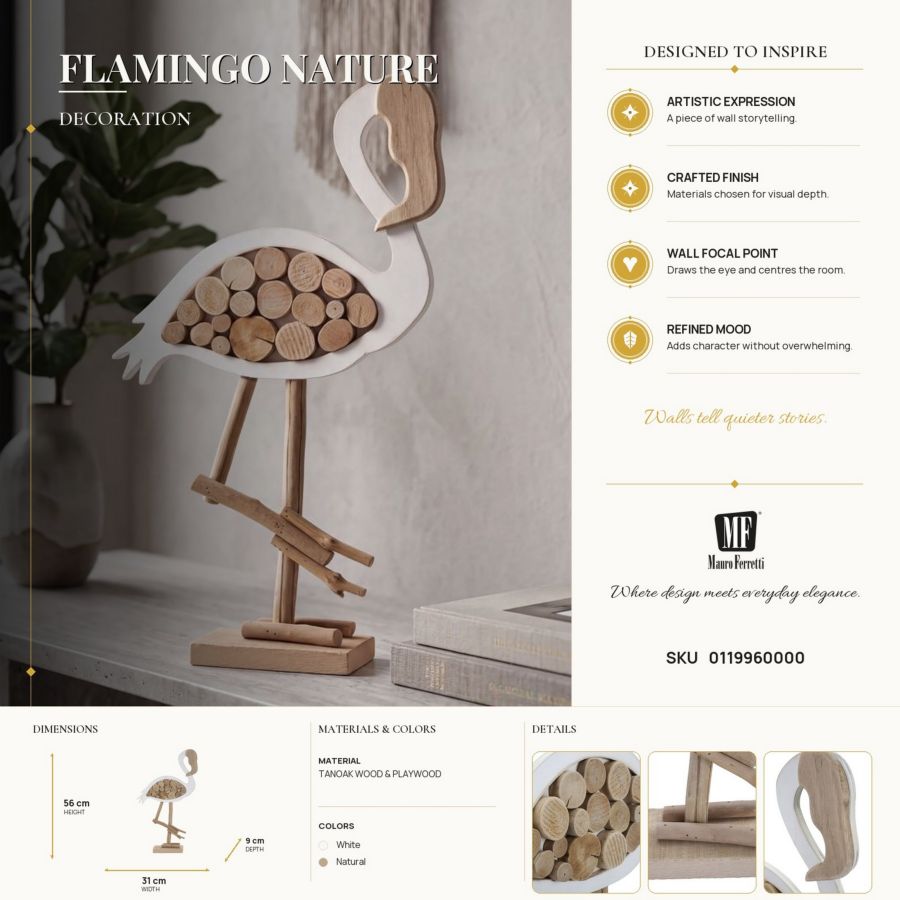 Mauro Ferretti Flamingo Nature flamingofigur 56 cm