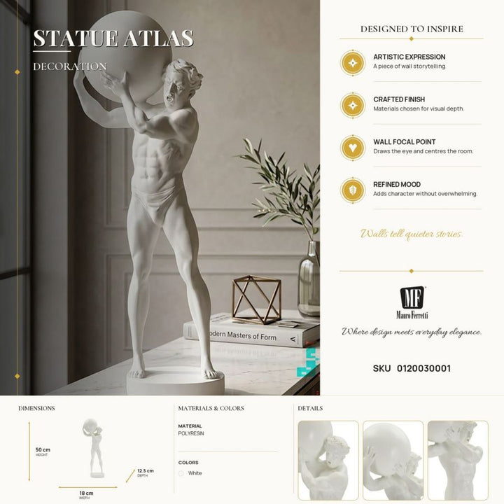 Mauro Ferretti Atlas staty 50 cm
