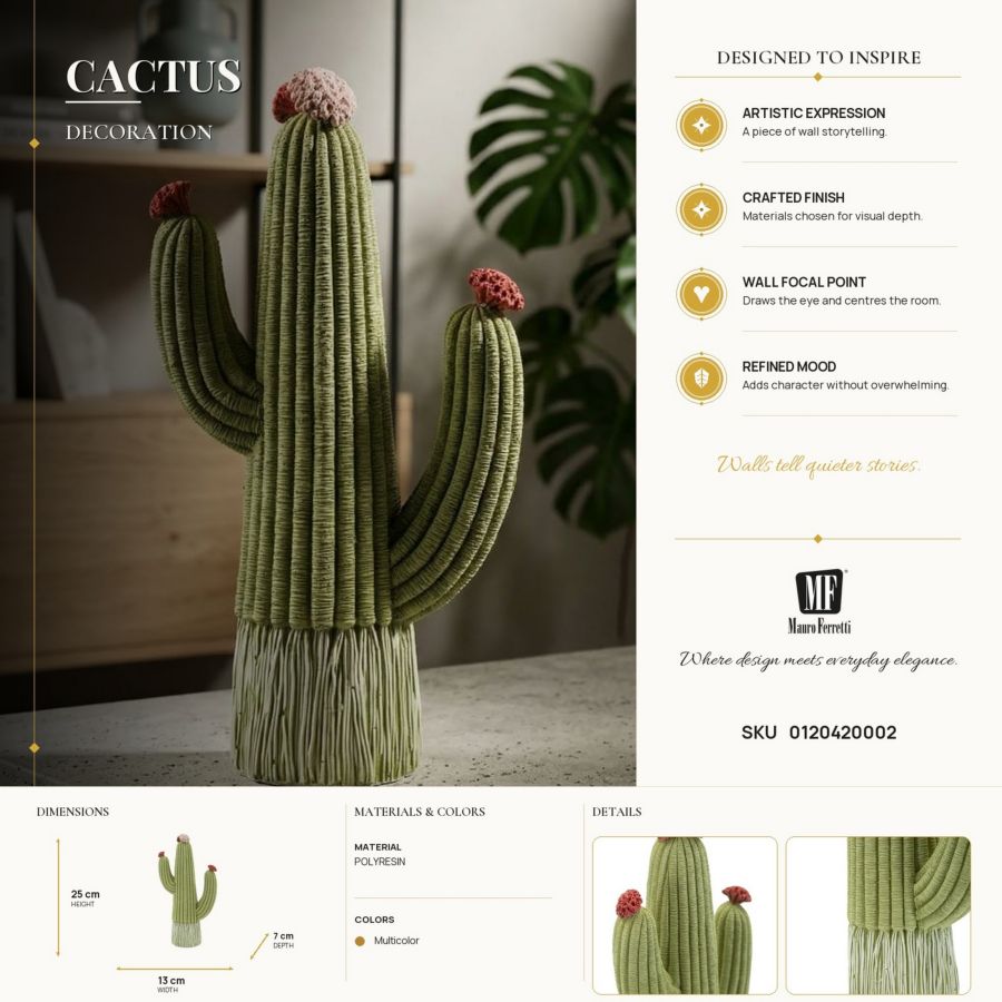 Mauro Ferretti Cactus dekorationsfigur 25 cm
