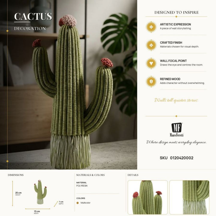Mauro Ferretti Cactus dekorationsfigur 25 cm