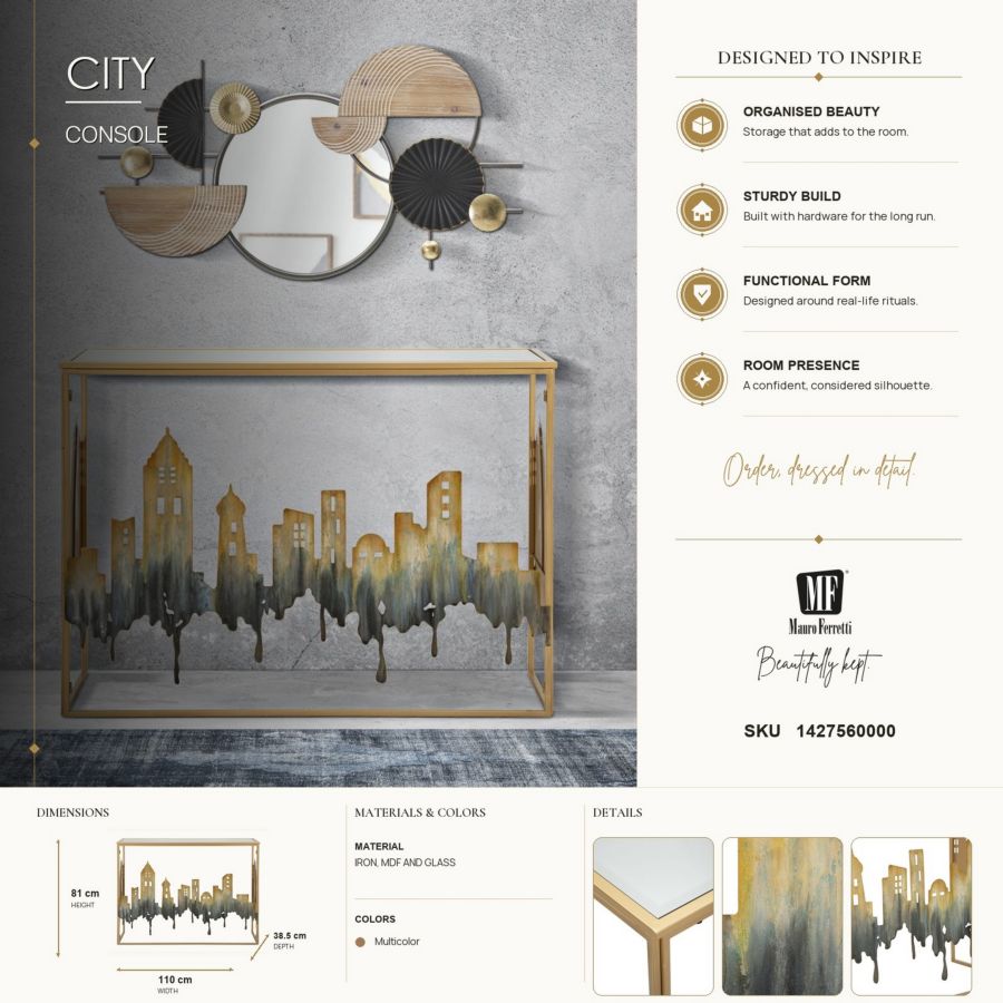 Mauro Ferretti City konsolbord 110 cm