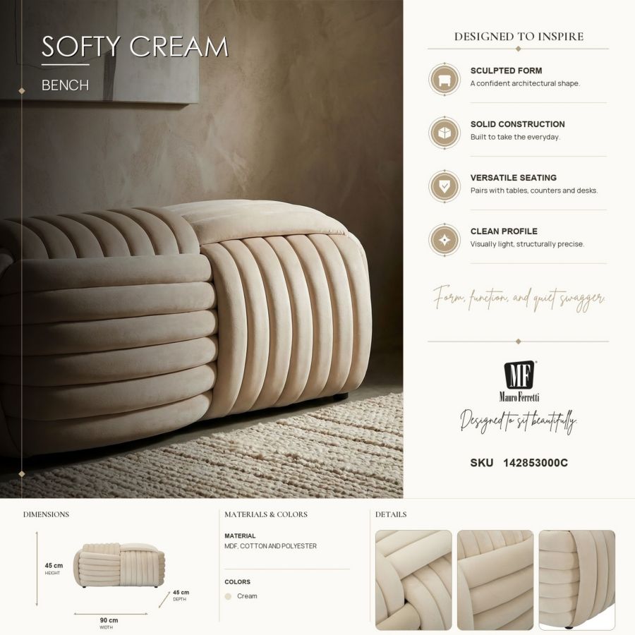 Mauro Ferretti Softy bänk