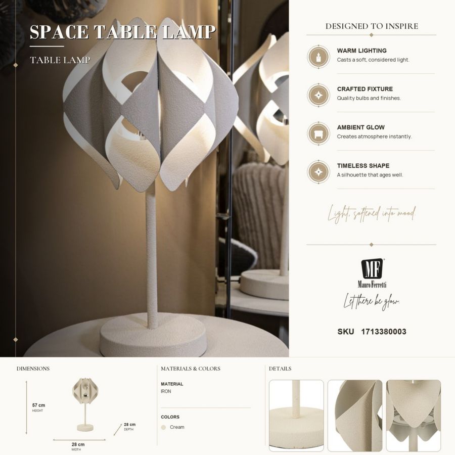 Mauro Ferretti Space bordslampa Ø28 × 57 cm