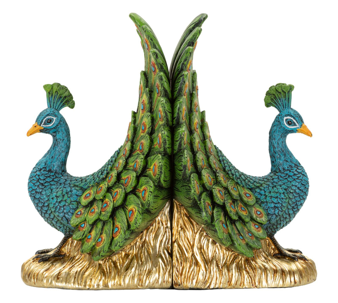 Peacock bokstöd 2-pack 20 x 15 x 19 cm