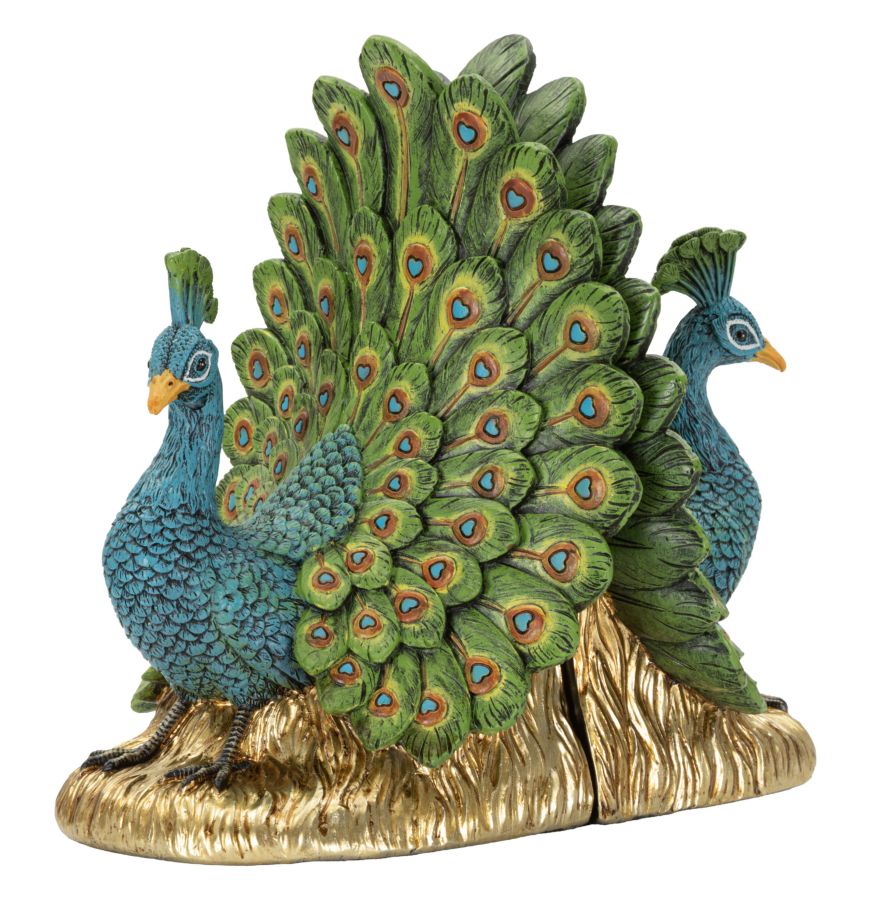 Peacock bokstöd 2-pack 20 x 15 x 19 cm – bild 2