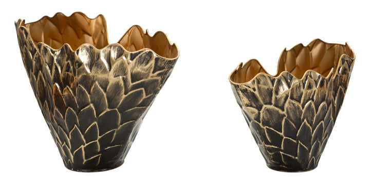 Mauro Ferretti Scale vaser 2-pack - svart/guld