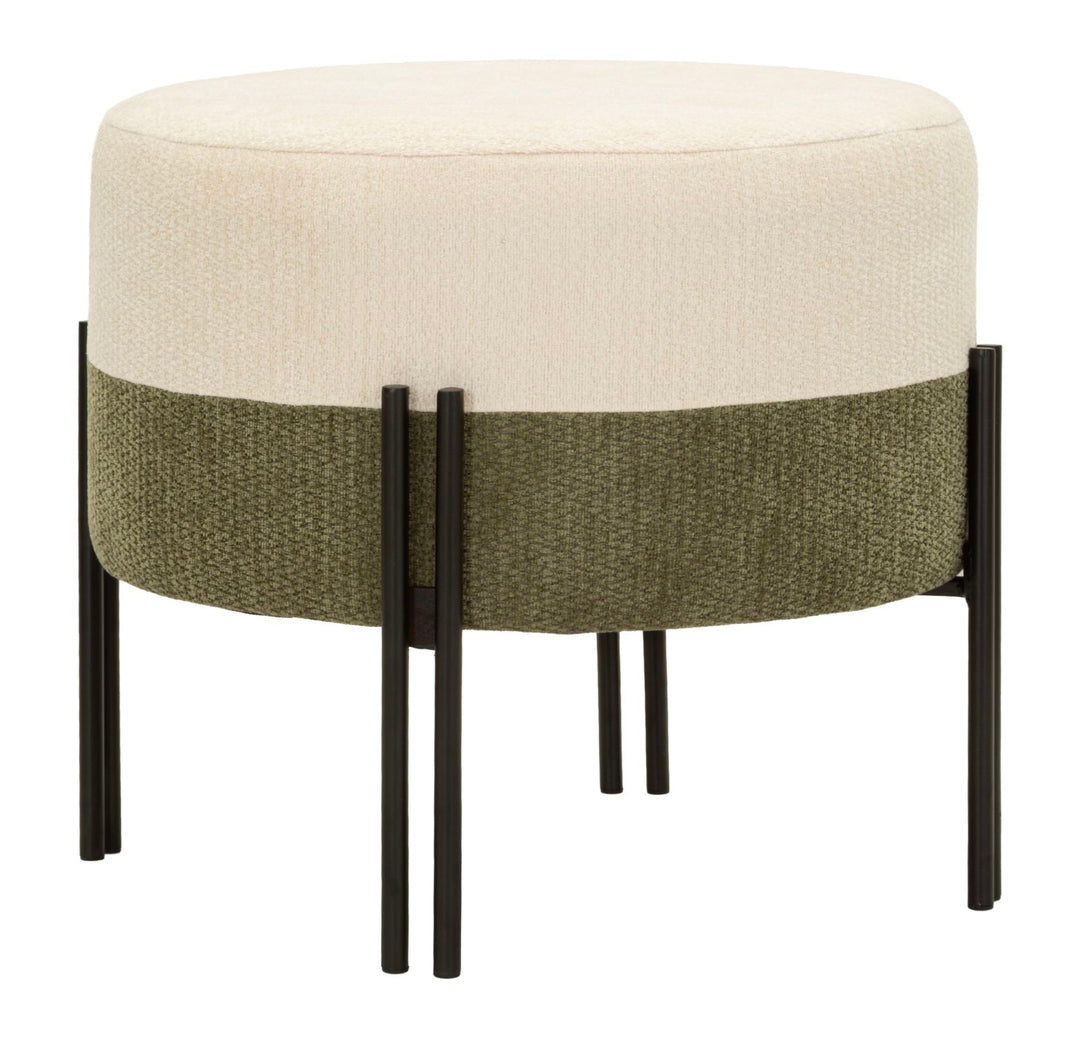 Mauro Ferretti Two-Tone sittpuff Ø49 × 42 cm