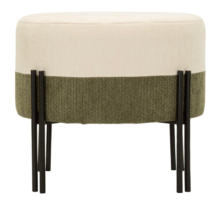 Mauro Ferretti Two-Tone sittpuff Ø49 × 42 cm