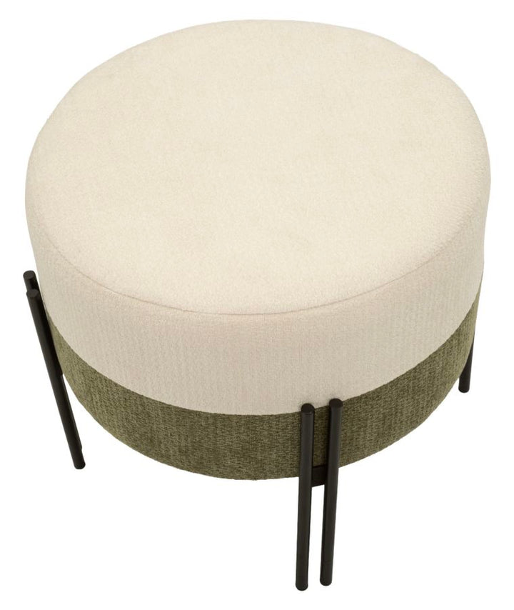 Mauro Ferretti Two-Tone sittpuff Ø49 × 42 cm