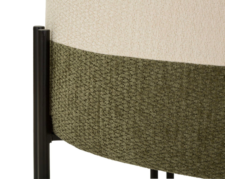 Mauro Ferretti Two-Tone sittpuff Ø49 × 42 cm