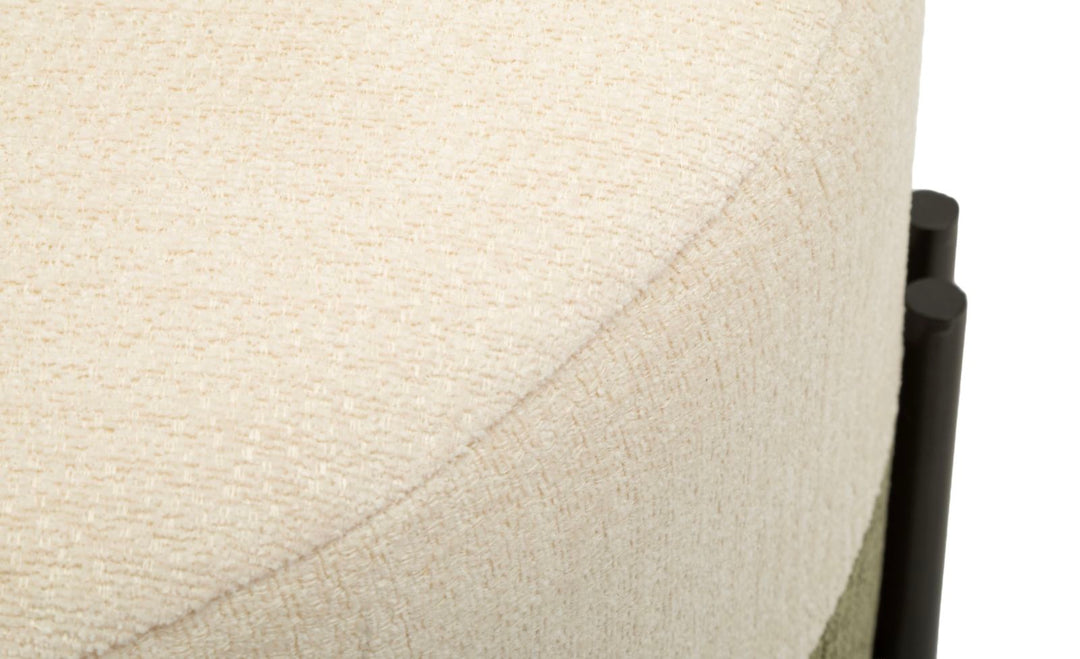 Mauro Ferretti Two-Tone sittpuff Ø49 × 42 cm