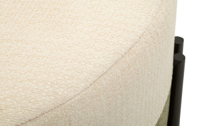 Mauro Ferretti Two-Tone sittpuff Ø49 × 42 cm