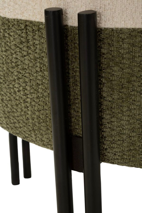 Mauro Ferretti Two-Tone sittpuff Ø49 × 42 cm