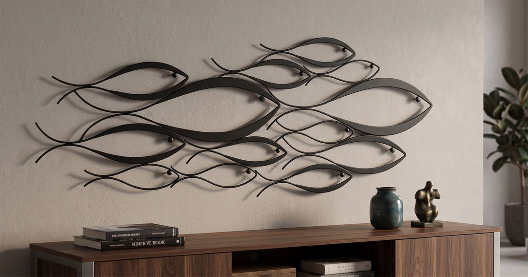 Mauro Ferretti Fishy väggpanel 100 × 35 cm
