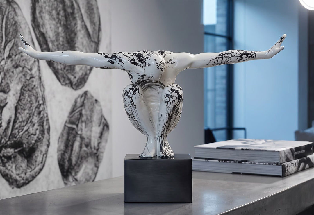 Oriental Gymnast skulptur 50 x 16 x 34 cm – bild 7