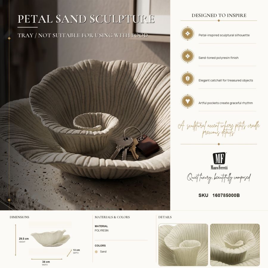 Petal dekorationsskål 34 x 29,5 cm
