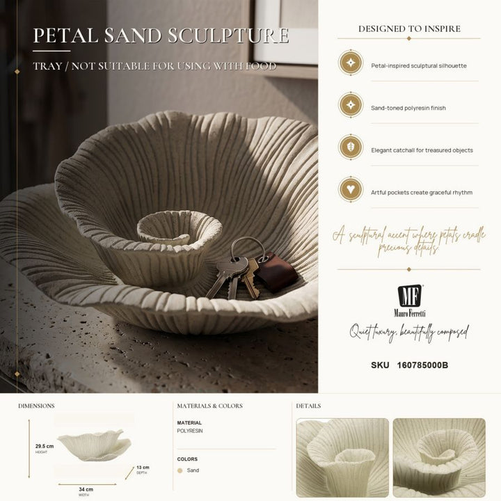 Petal dekorationsskål 34 x 29,5 cm