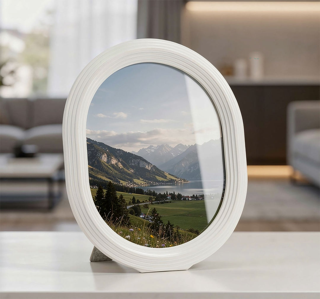 Mauro Ferretti Ovally oval fotoram 20 × 25 cm - vit
