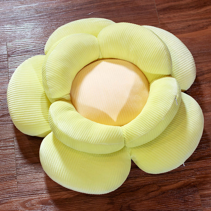 NNEAGS 2 Pcs Flower Shaped Pillows - Green Floor Pillow/Decorative Pillow