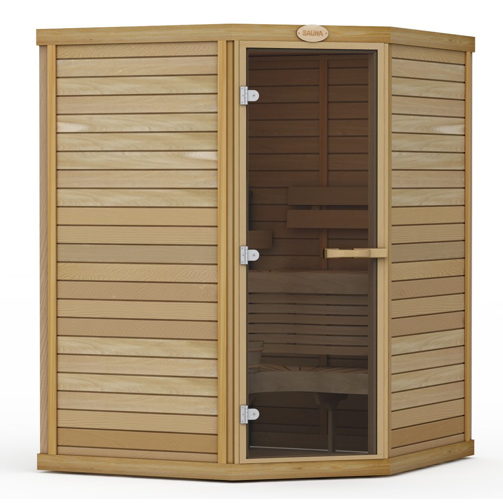 SAWO Indoor Sauna Standard Cedar Corner