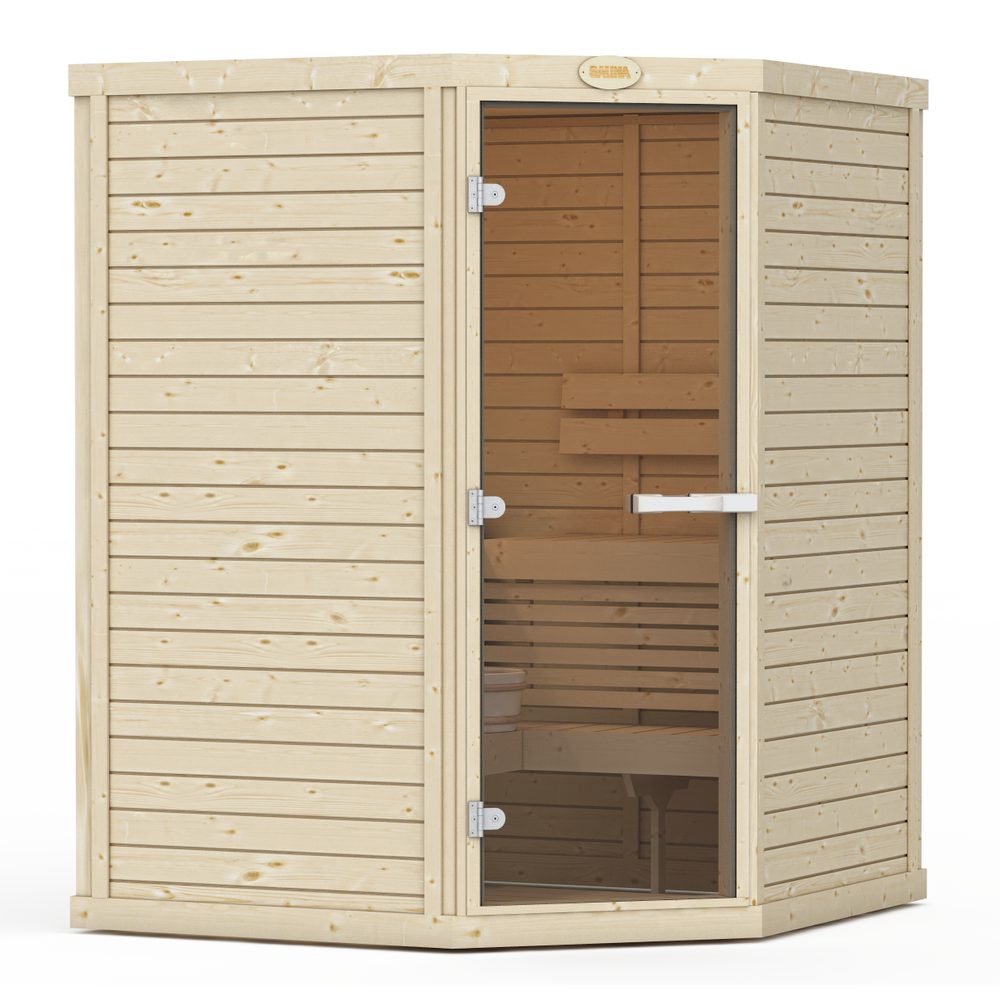 SAWO Indoor Sauna Standard Spruce Corner