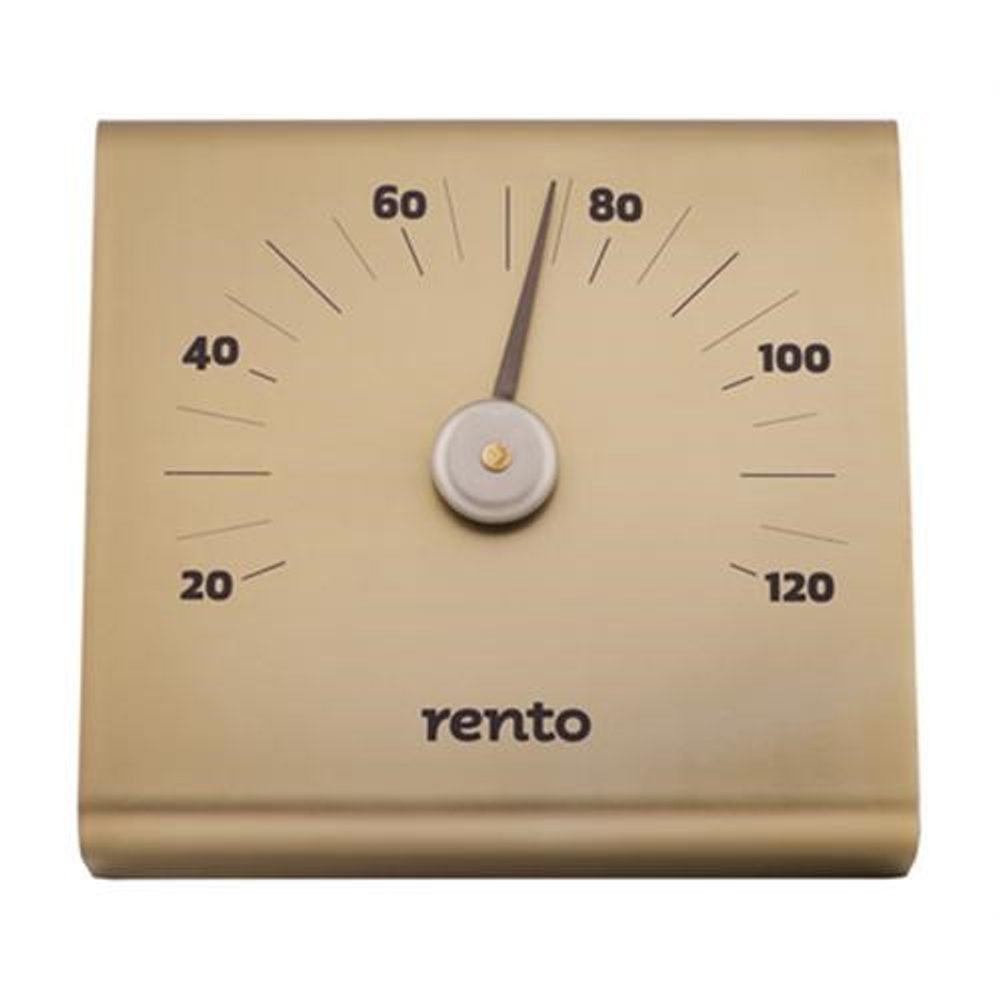 RENTO Bastutermometer Aluminium Champagne