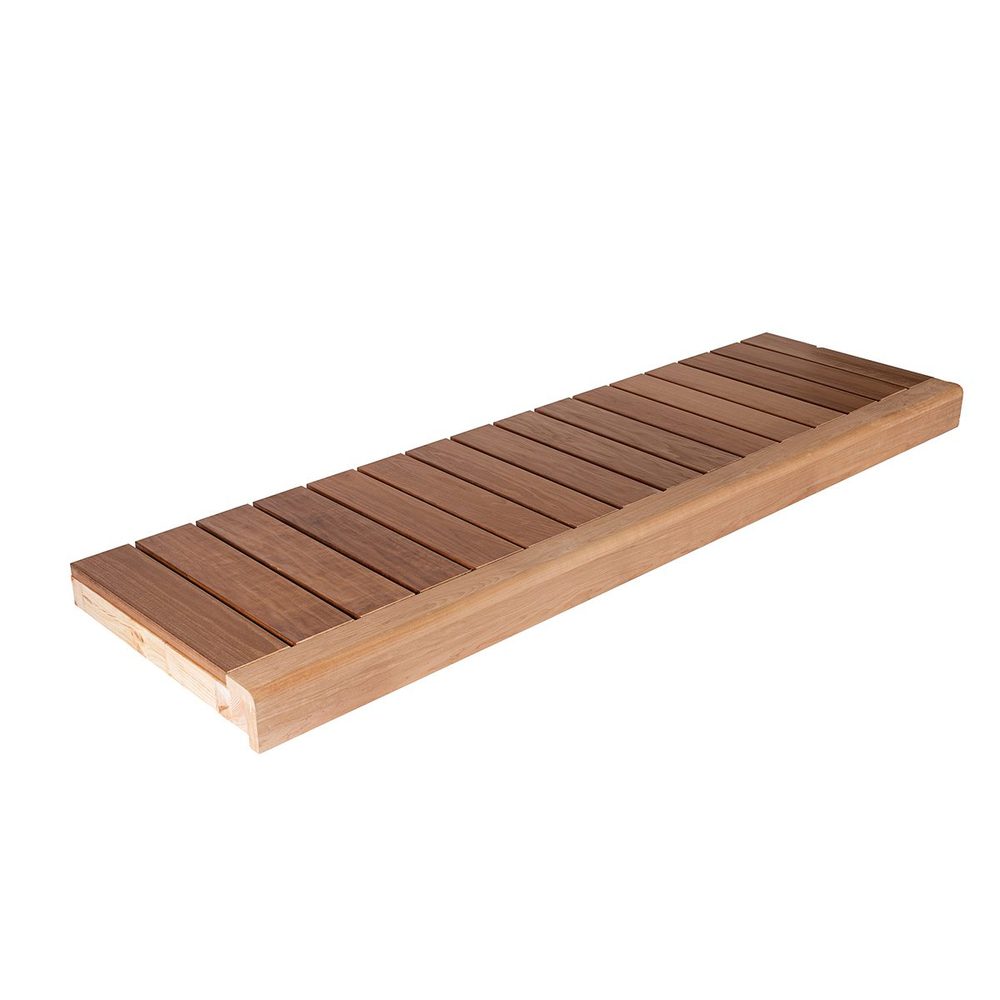 Thermory Bänkmodul Bastu 108 mm Frontboard Fingerskarvad Korsade Plankor