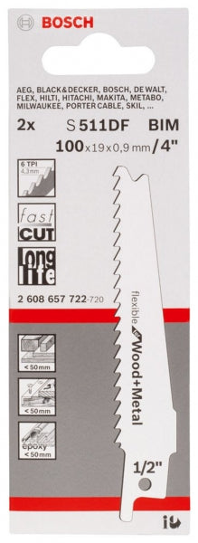 Bosch Tigersågblad S511DF 2-pack