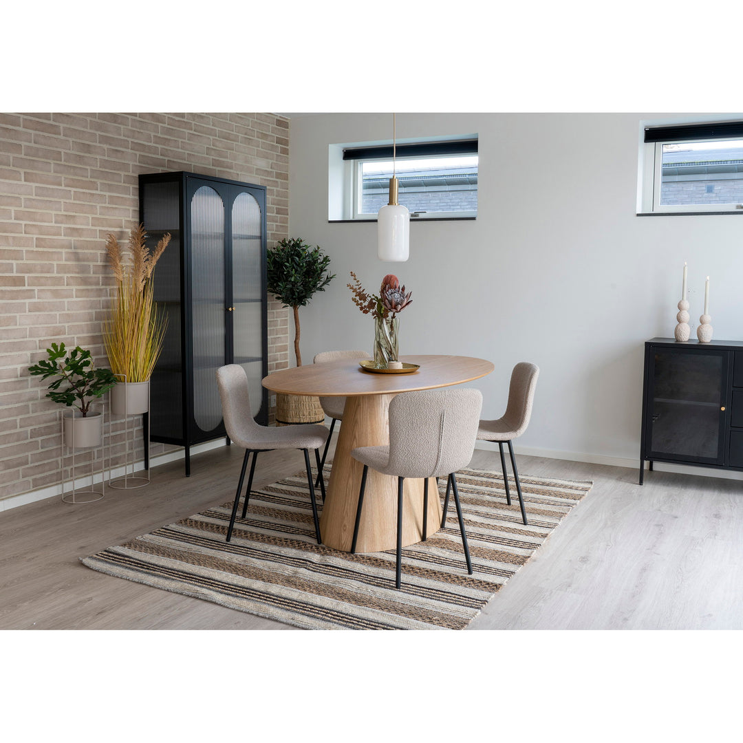 House Nordic Halden matstol i beige bouclé