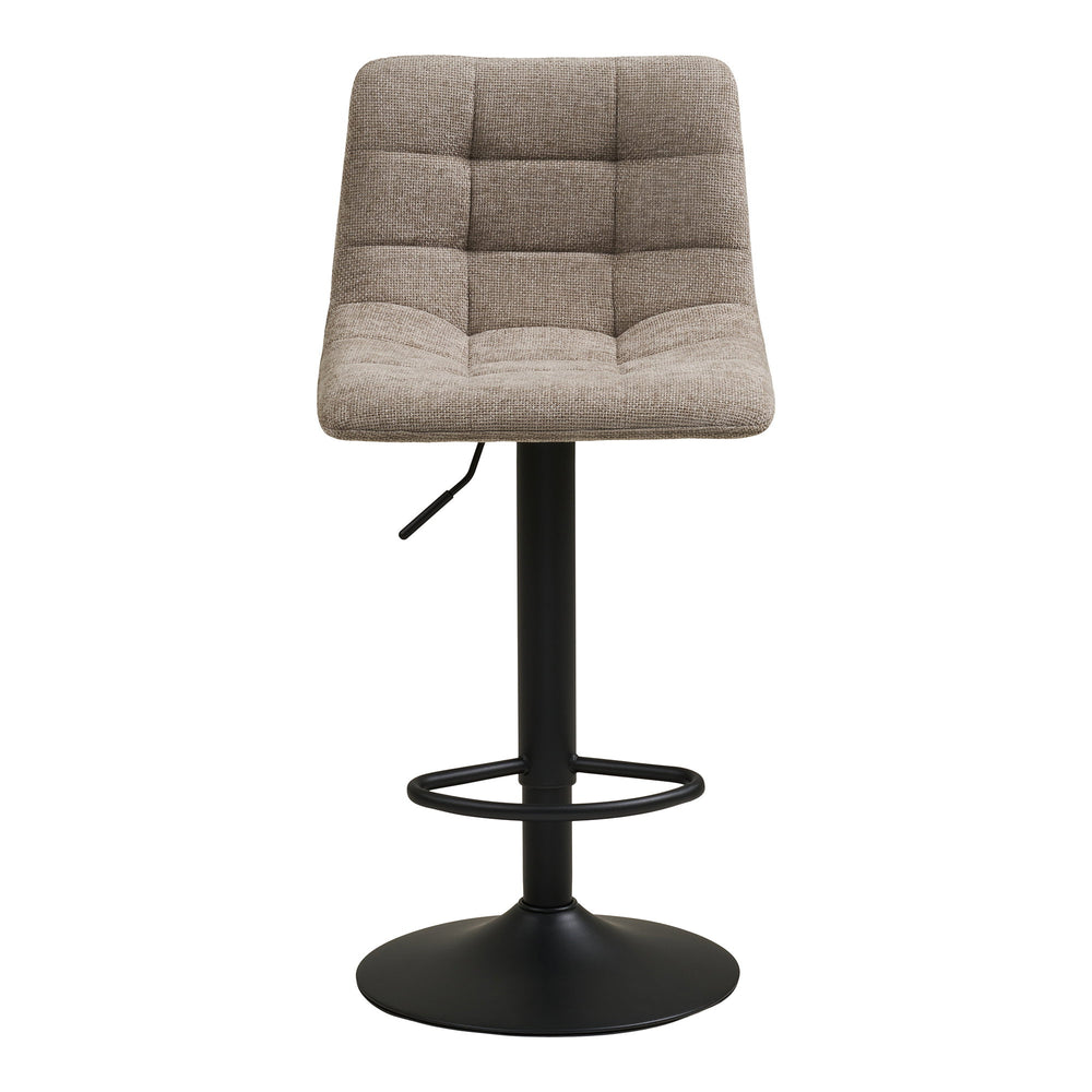 House Nordic Middelfart barstol grå/svart 43 × 45 × 88–108 cm