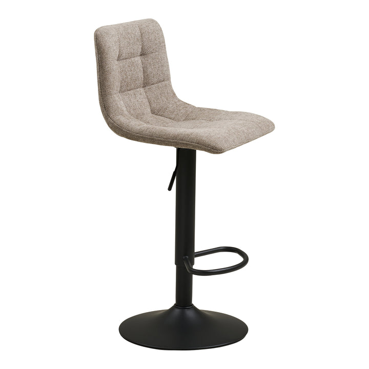 House Nordic Middelfart barstol grå/svart 43 × 45 × 88–108 cm