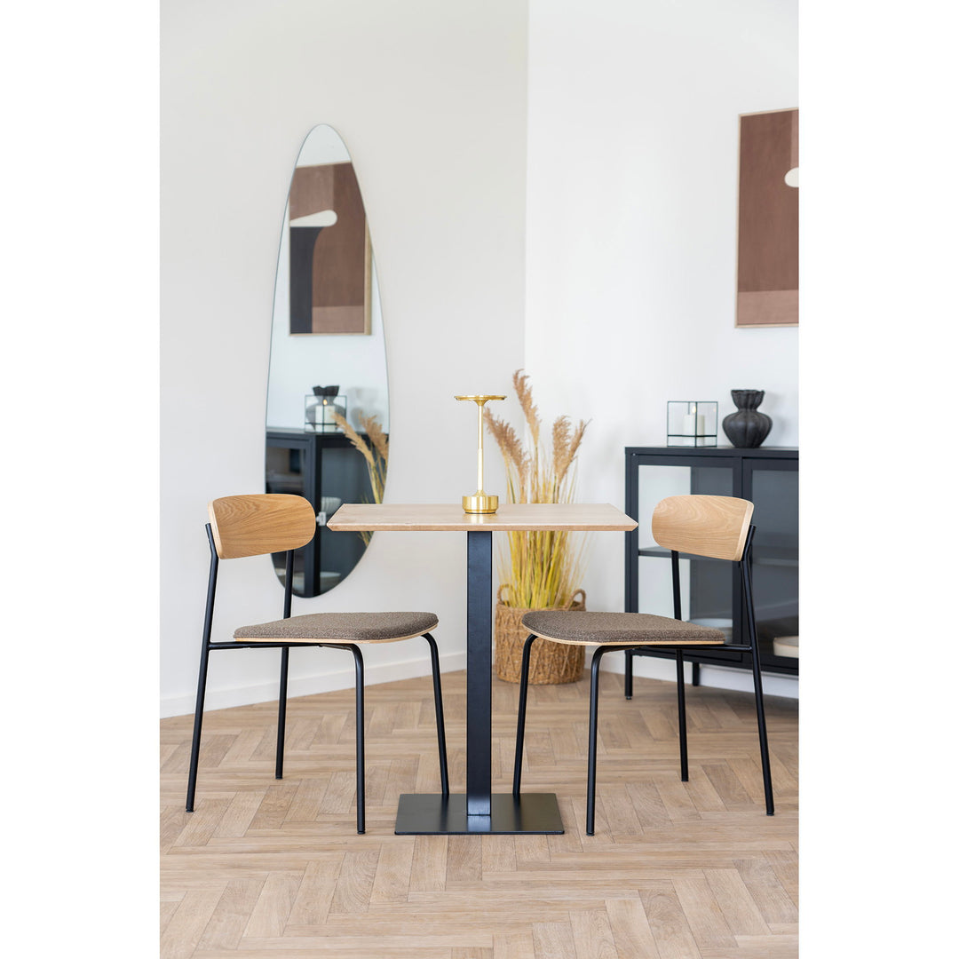 House Nordic Estepona matstol – natur, brun och svart