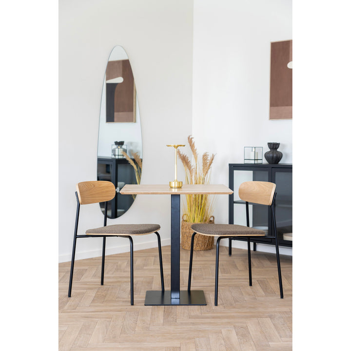 House Nordic Estepona matstol – natur, brun och svart