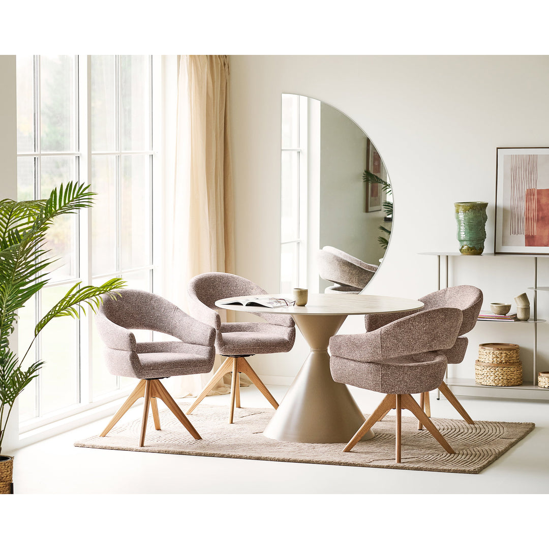 House Nordic Dover matstol med ekben – brun
