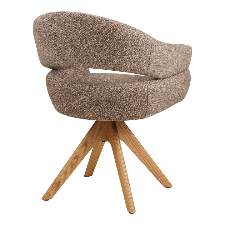 House Nordic Dover matstol med ekben – brun, vy